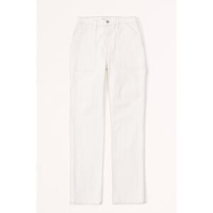 Abercrombie & Fitch Jeans Women 18 Short White Curve Love 90s Straight  NWT